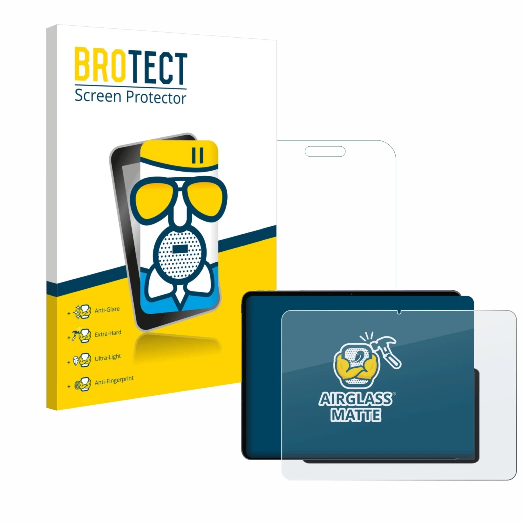 Parte frontale di una confezione del prodotto con il logo del marchio BROTECT. Accanto è raffigurato il dispositivo OnePlus Pa