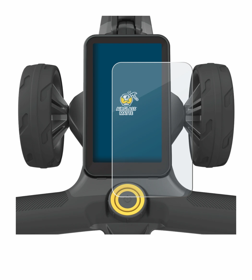 Immagine del dispositivo PowaKaddy CT12 GPS con un'ampia varietà di protezioni per lo schermo.
