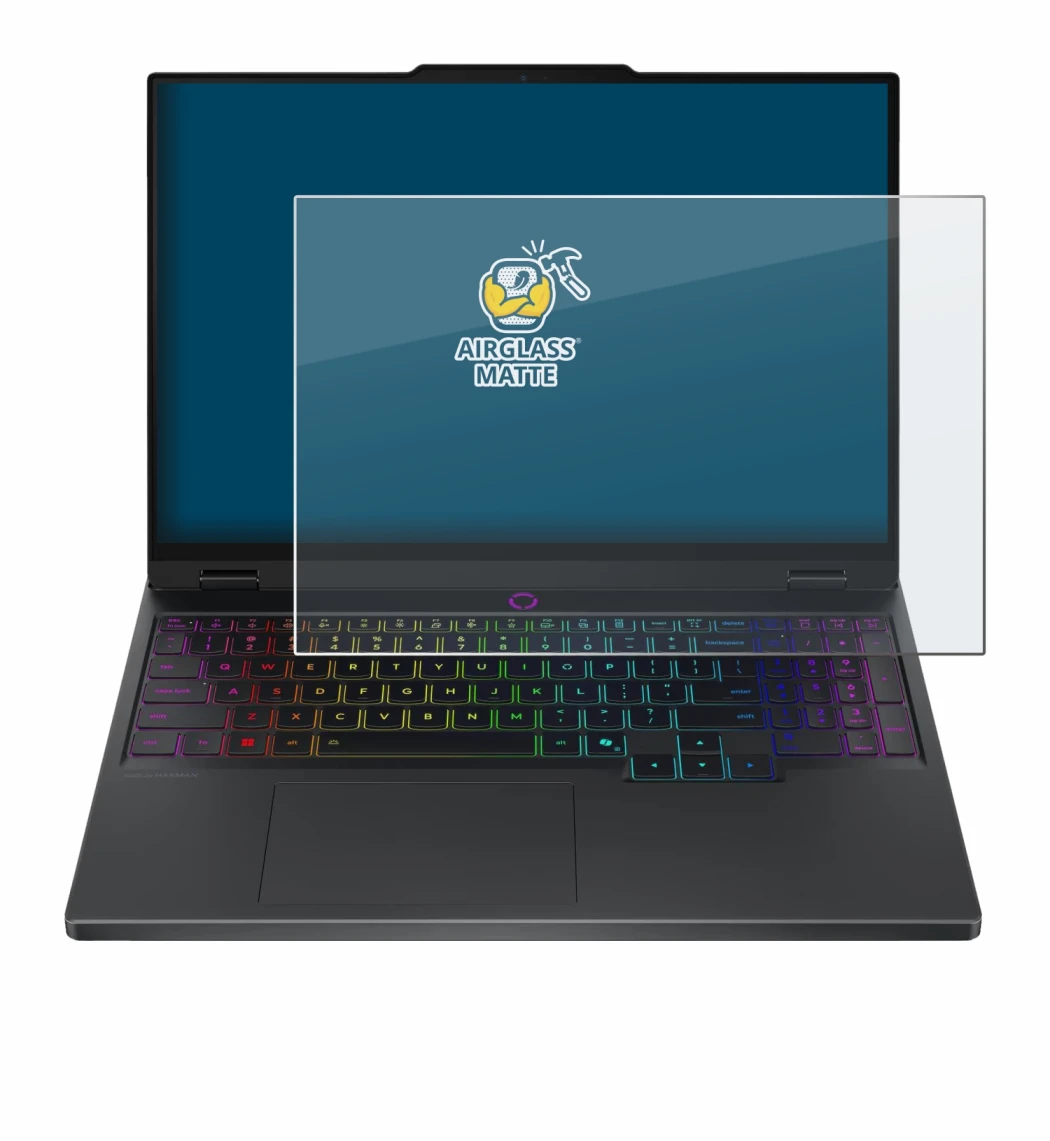 Immagine del dispositivo Lenovo Legion 5 15IRX10 83LY con un'ampia varietà di protezioni per lo schermo.