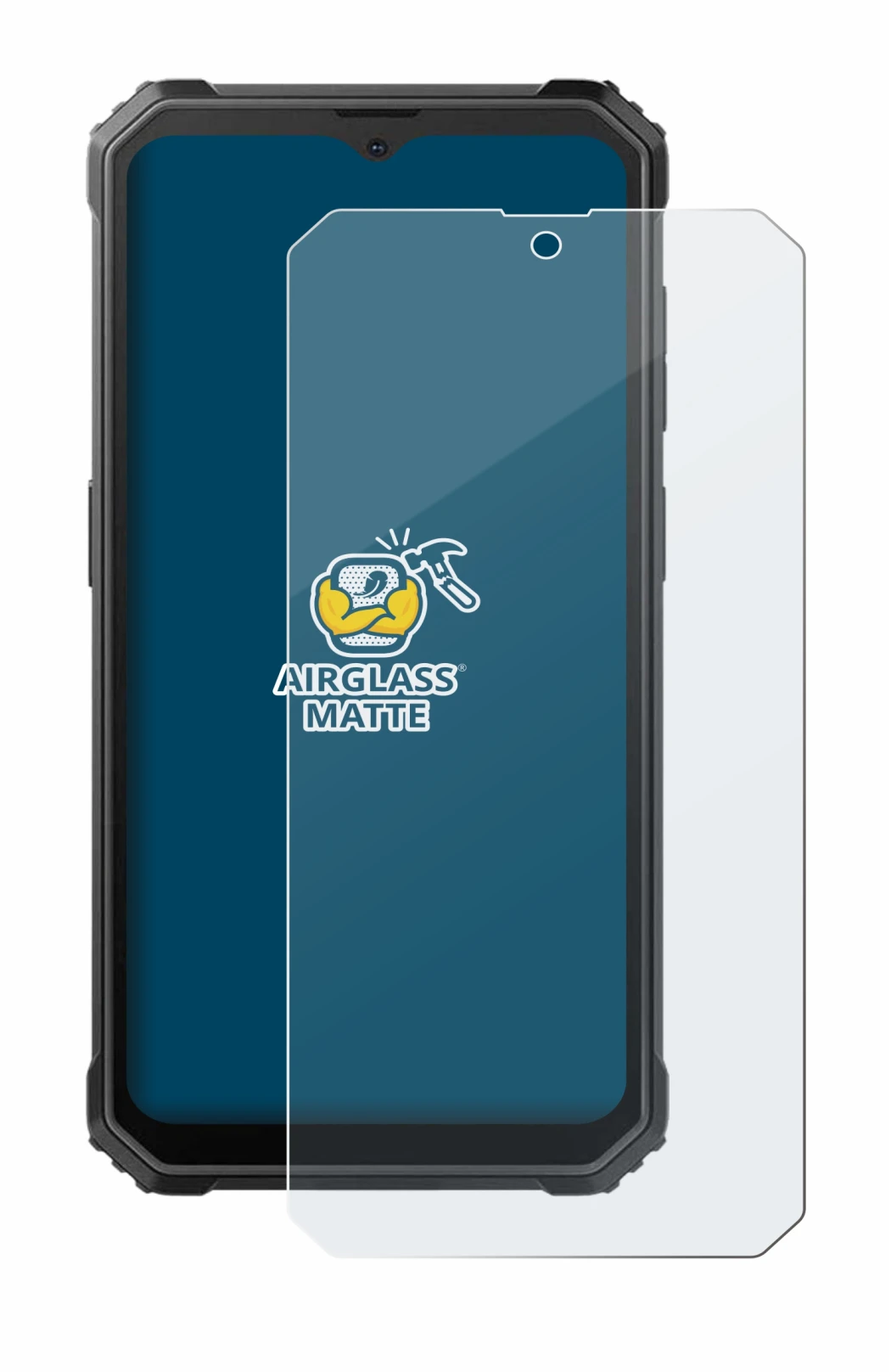 Immagine del dispositivo Blackview BV4800 SE con un'ampia varietà di protezioni per lo schermo.