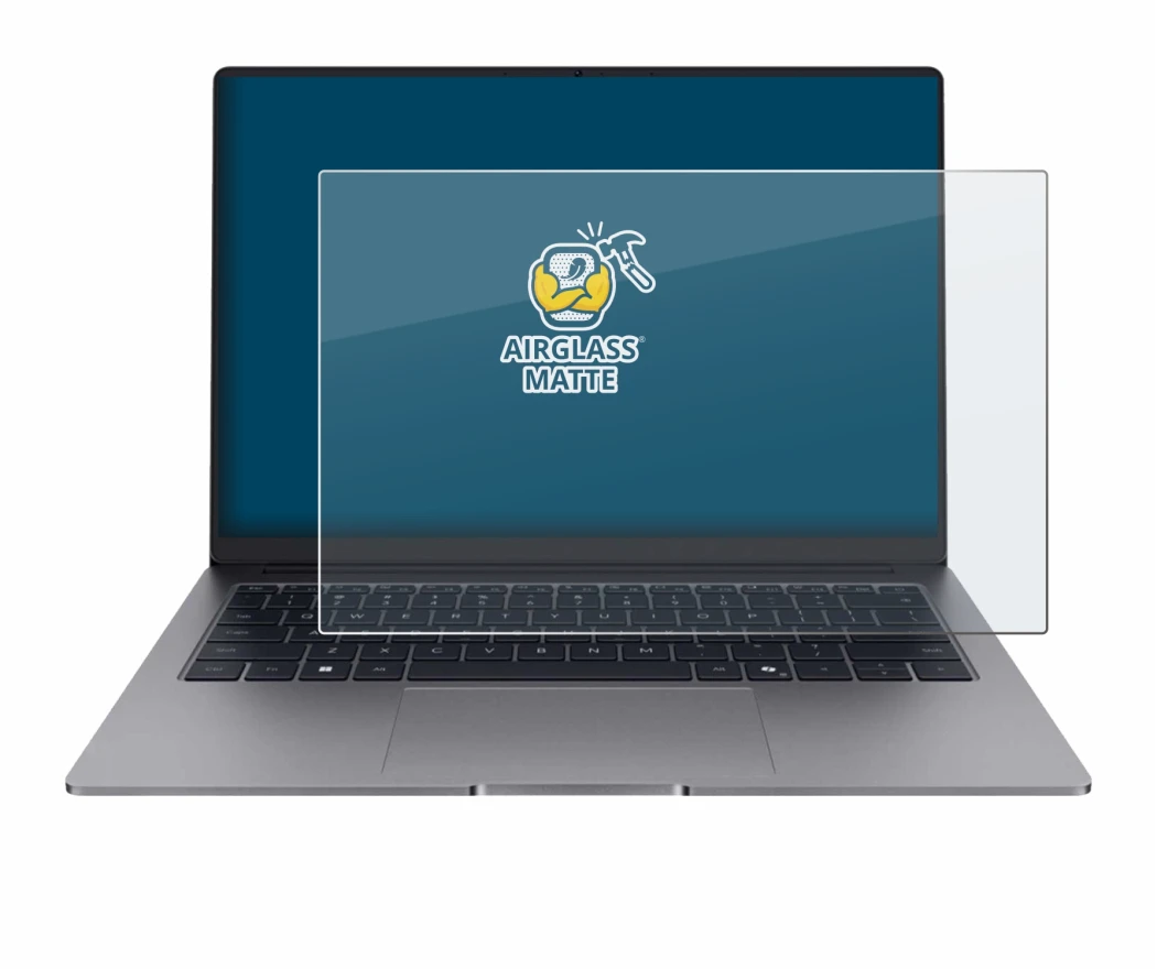 Immagine del dispositivo Honor MagicBook X14 Plus 2025 con un'ampia varietà di protezioni per lo schermo.