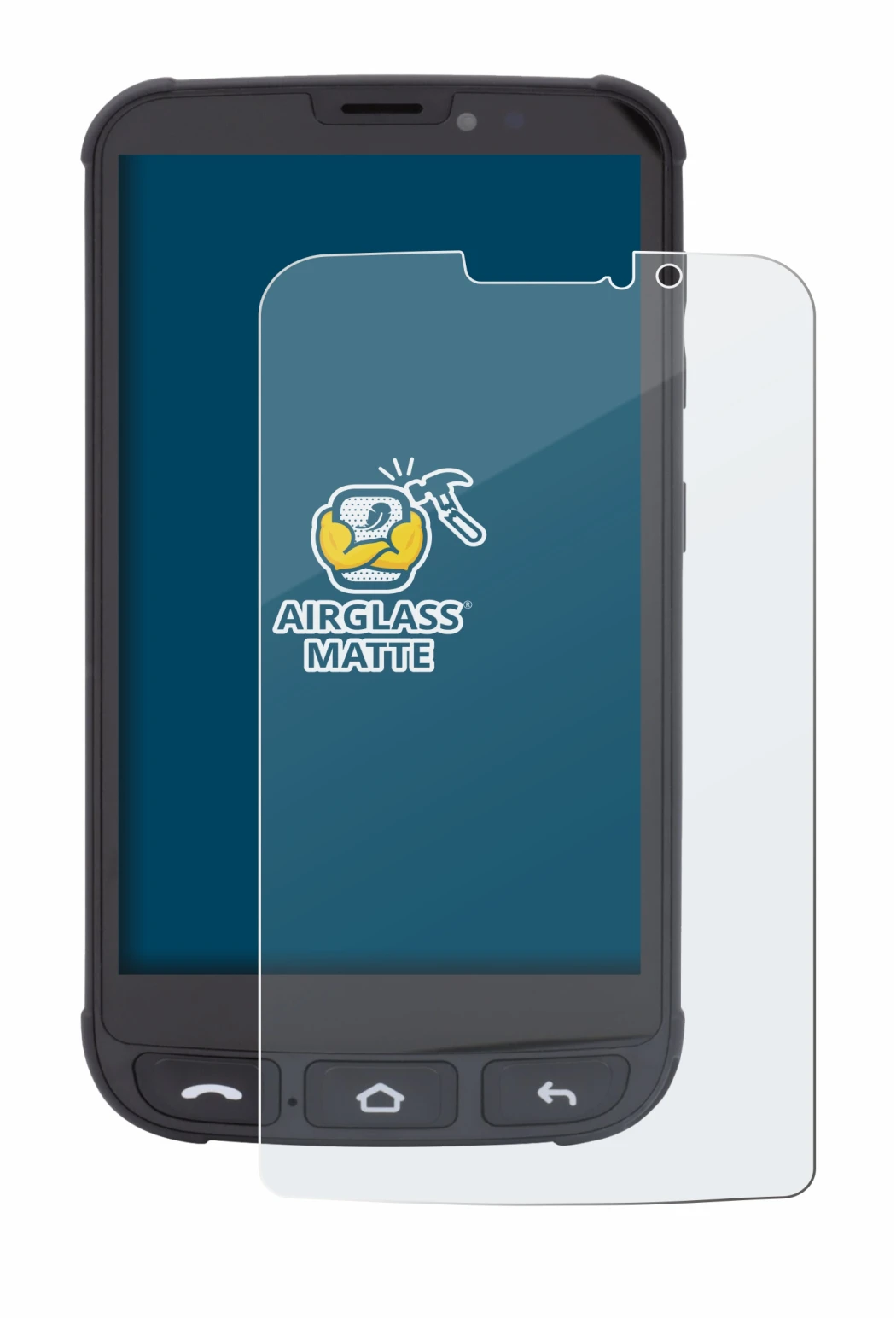 Immagine del dispositivo Olympia Neo Mini con un'ampia varietà di protezioni per lo schermo.