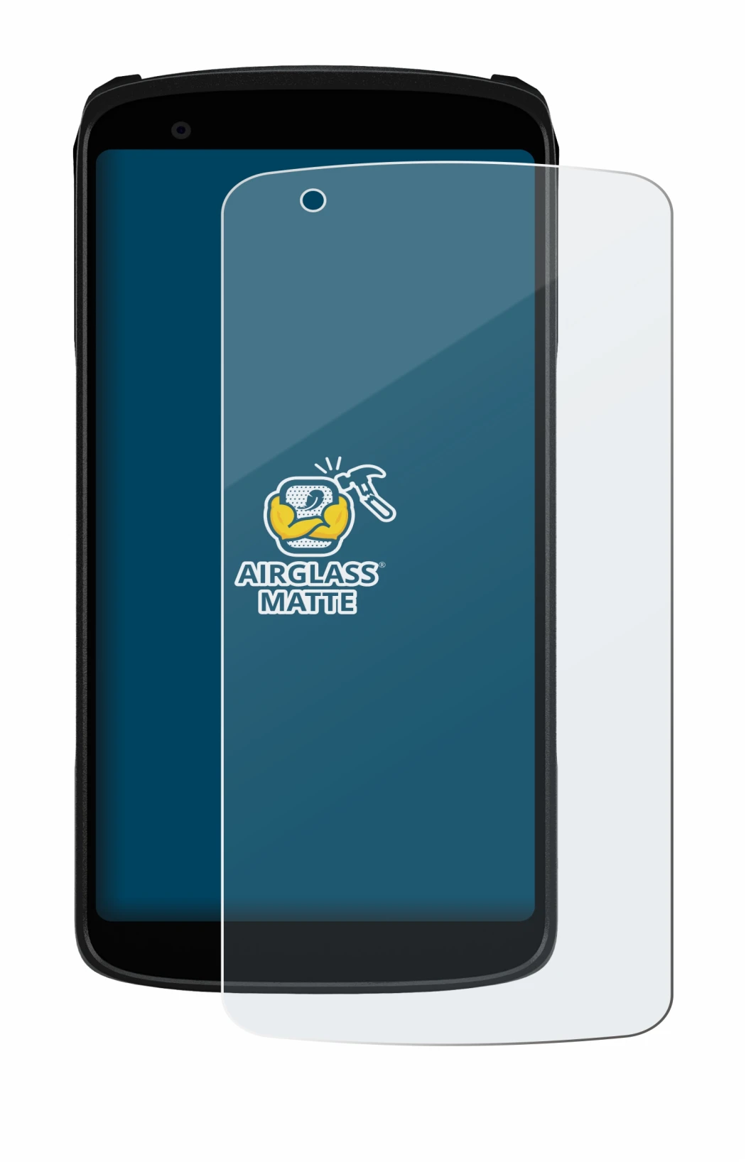 Immagine del dispositivo Zebra TC22R con un'ampia varietà di protezioni per lo schermo.