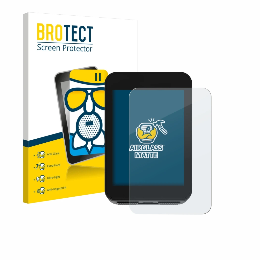 Parte frontale di una confezione del prodotto con il logo del marchio BROTECT. Accanto è raffigurato il dispositivo Bikevee BK