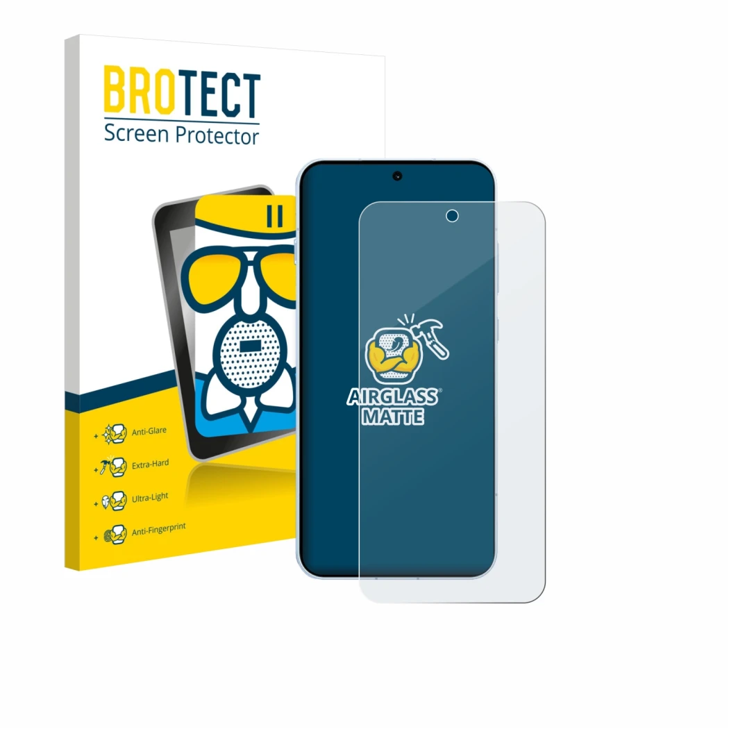 Parte frontale di una confezione del prodotto con il logo del marchio BROTECT. Accanto è raffigurato il dispositivo Oppo Find 