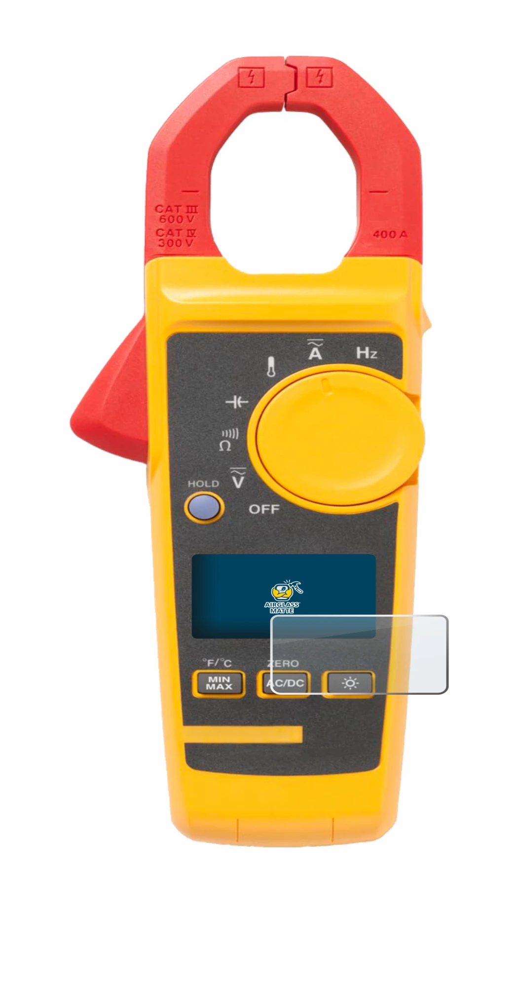 Immagine del dispositivo Fluke 325 con un'ampia varietà di protezioni per lo schermo.