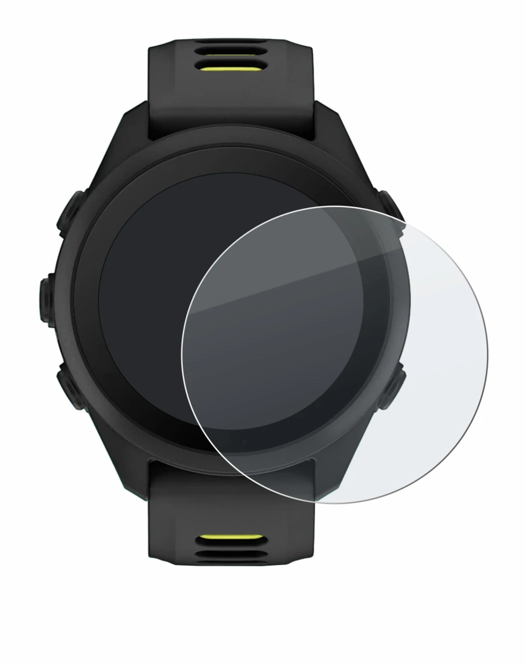 Immagine del dispositivo Garmin Forerunner 170 con un'ampia varietà di protezioni per lo schermo.