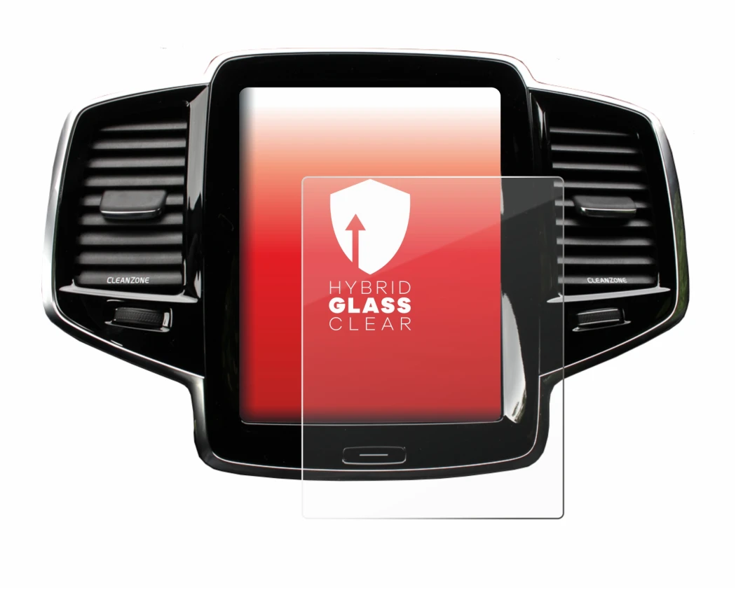 Immagine del dispositivo Volvo XC90 Senus 2015-2017 con un'ampia varietà di protezioni per lo schermo.