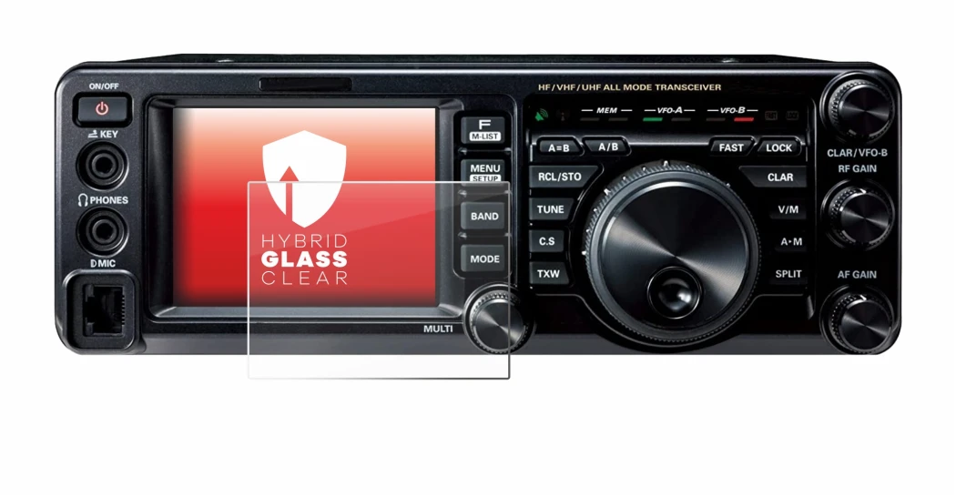 Immagine del dispositivo Yaesu FT-991A con un'ampia varietà di protezioni per lo schermo.