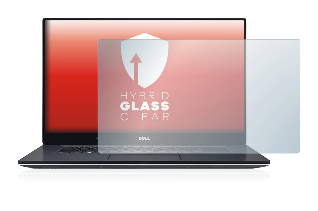 Immagine del dispositivo Dell XPS 15 9560 con un'ampia varietà di protezioni per lo schermo.