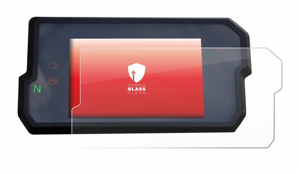 Immagine del dispositivo KTM 125 / 390 Duke 2017+ con un'ampia varietà di protezioni per lo schermo.