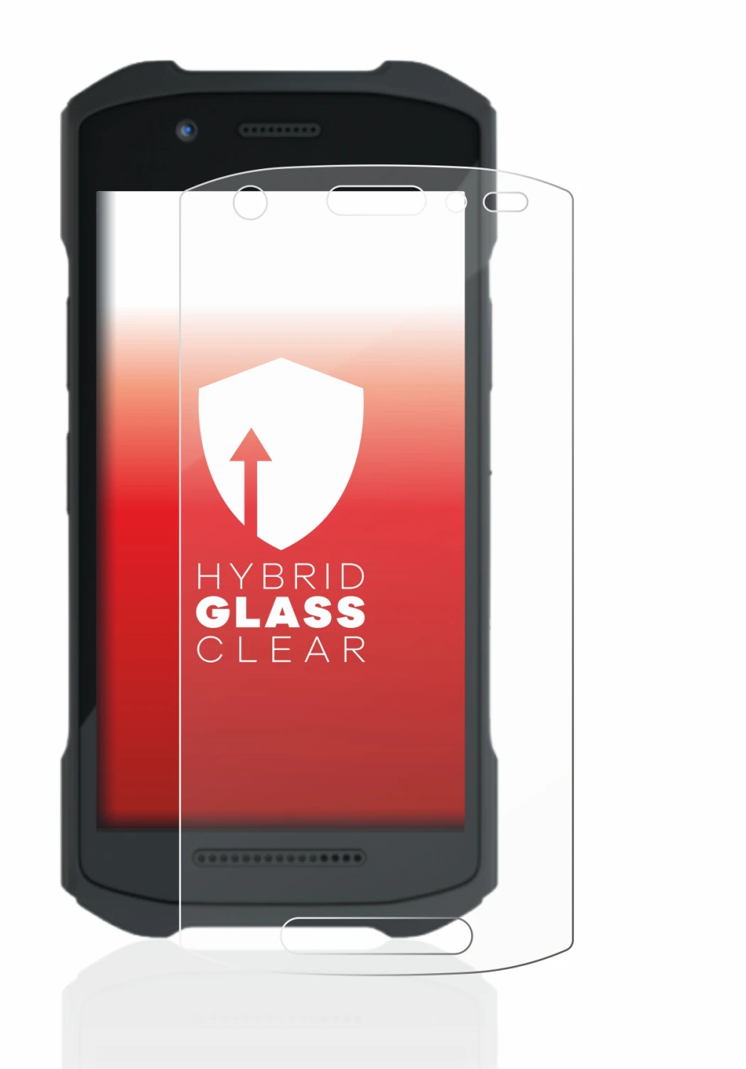 Immagine del dispositivo Zebra TC21 con un'ampia varietà di protezioni per lo schermo.