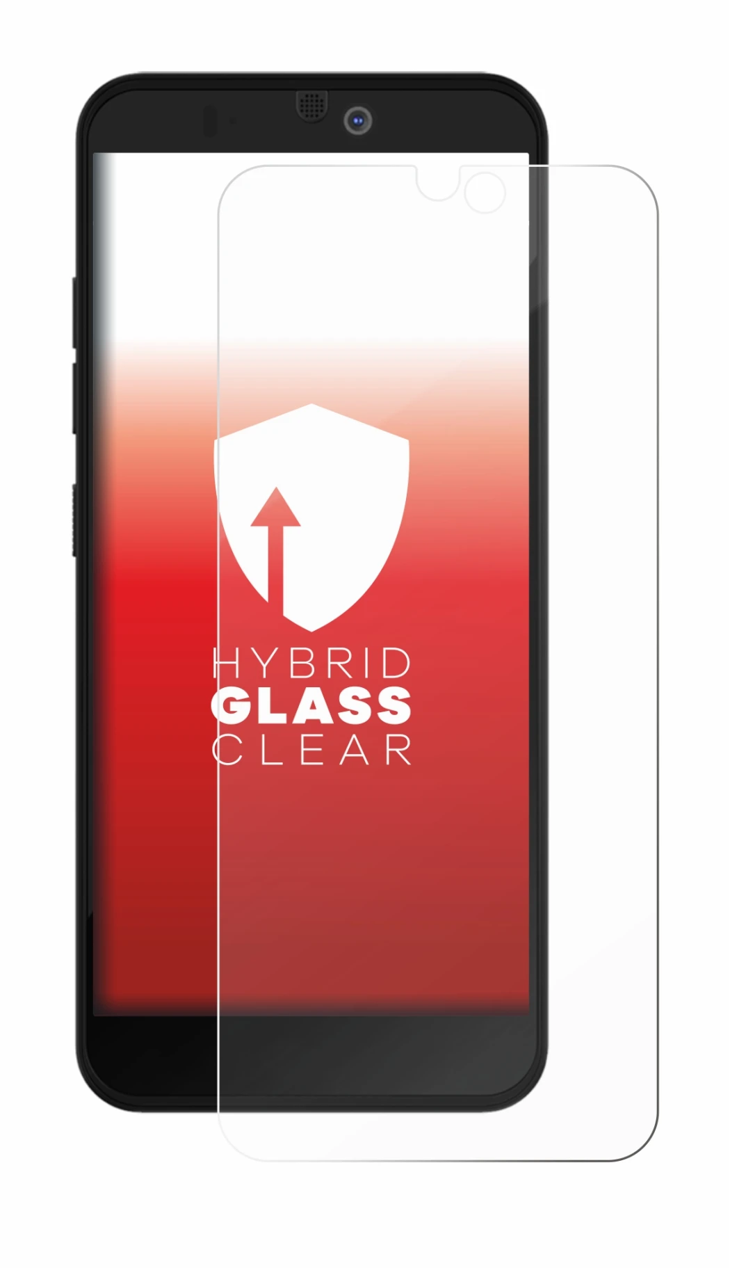 Immagine del dispositivo Fairphone 3 Plus con un'ampia varietà di protezioni per lo schermo.