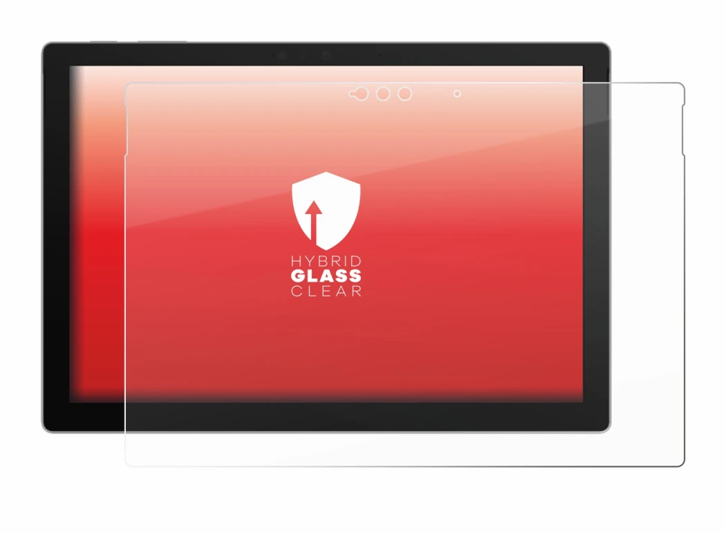 Immagine del dispositivo Microsoft Surface Pro 7 Plus con un'ampia varietà di protezioni per lo schermo.