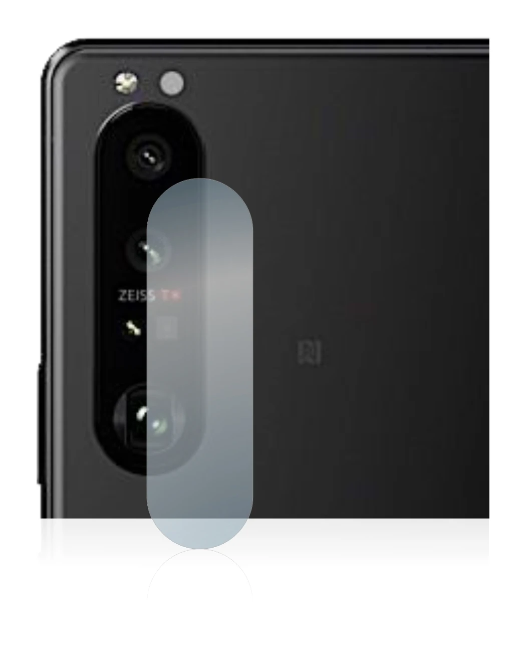 Immagine del dispositivo Sony Xperia 5 III (SOLO Fotocamera) con un'ampia varietà di protezioni per lo schermo.