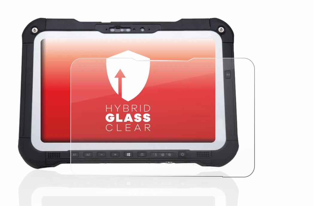 Immagine del dispositivo Panasonic Toughbook FZ-G2 con un'ampia varietà di protezioni per lo schermo.