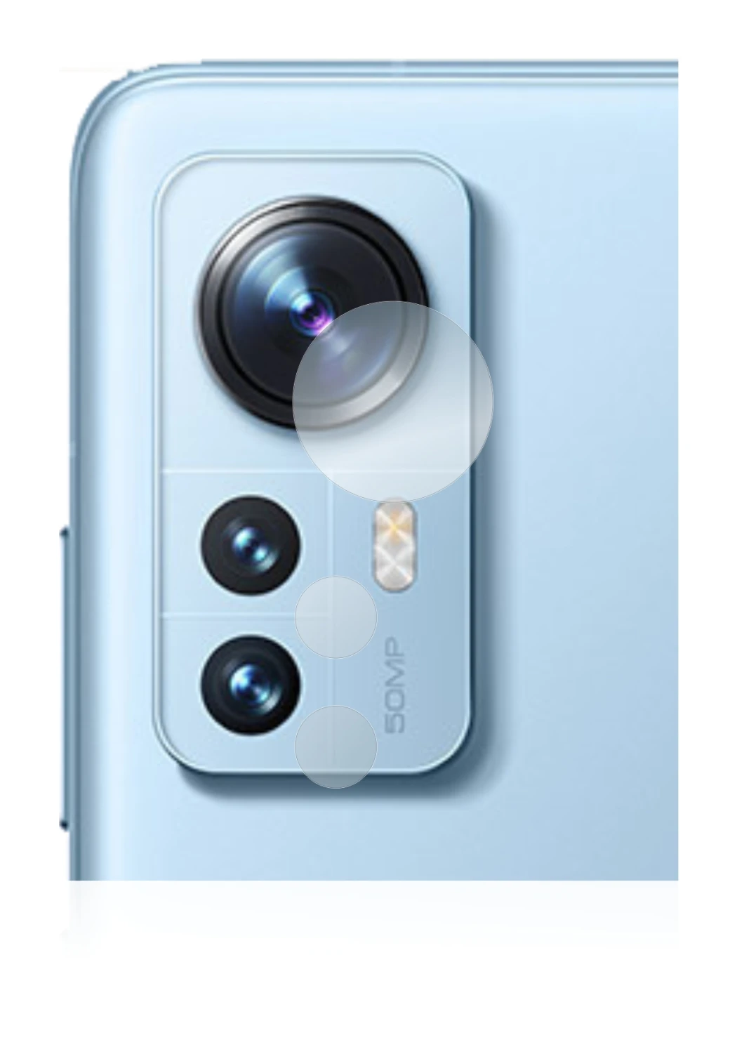 Immagine del dispositivo Xiaomi 12 Pro (SOLO Fotocamera) con un'ampia varietà di protezioni per lo schermo.