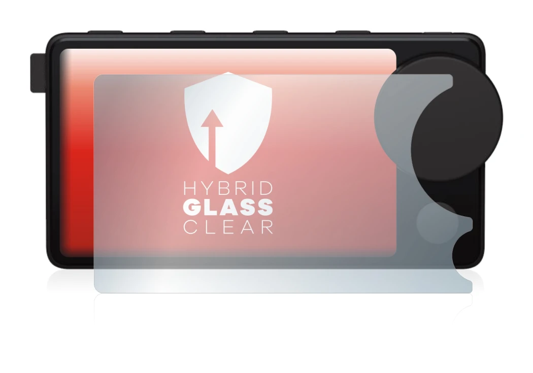 Immagine del dispositivo Spotify Car Thing con un'ampia varietà di protezioni per lo schermo.