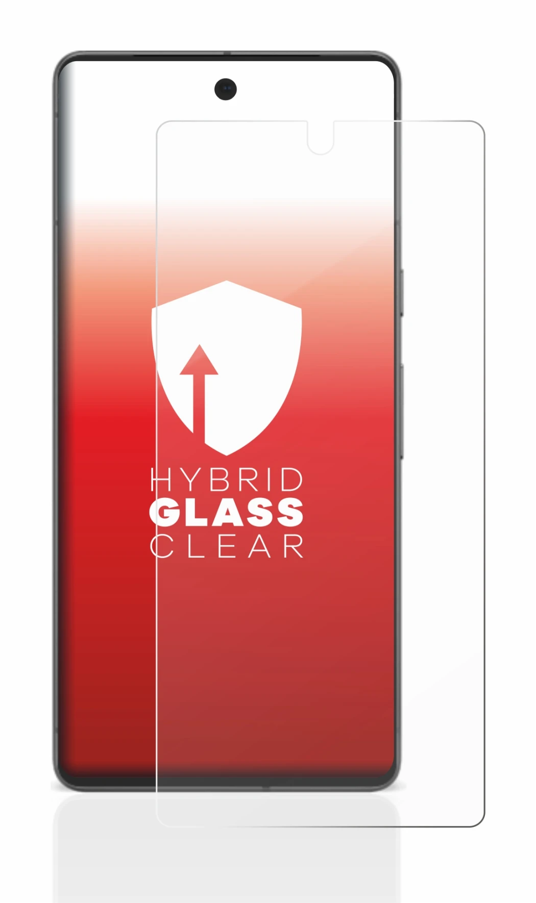 Immagine del dispositivo Google Pixel 7 con un'ampia varietà di protezioni per lo schermo.