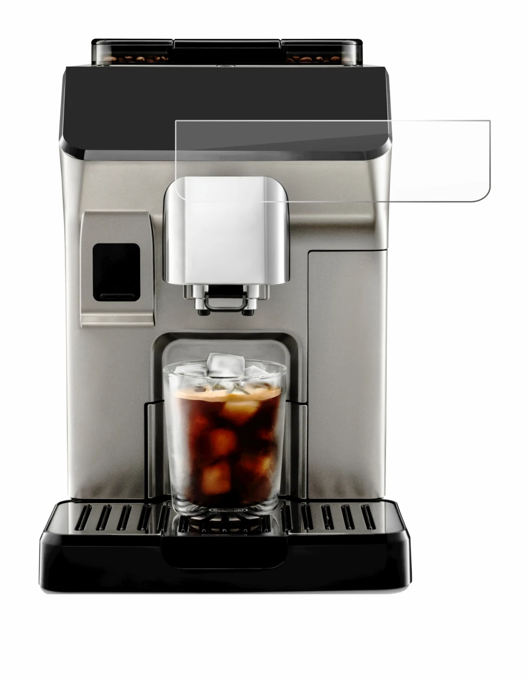 Immagine del dispositivo DeLonghi Eletta Explore con un'ampia varietà di protezioni per lo schermo.