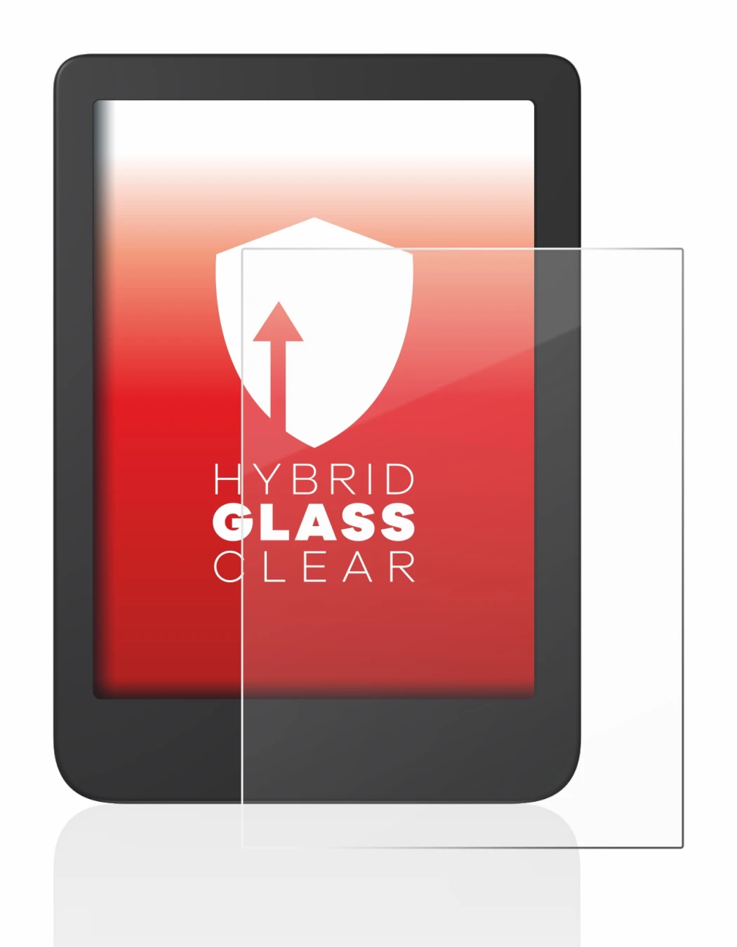 Immagine del dispositivo Tolino Shine 4 con un'ampia varietà di protezioni per lo schermo.