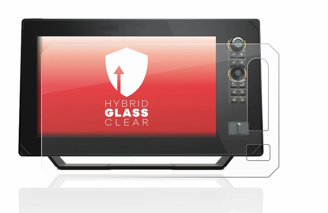 Immagine del dispositivo Humminbird Apex 13 MEGA SI+ con un'ampia varietà di protezioni per lo schermo.