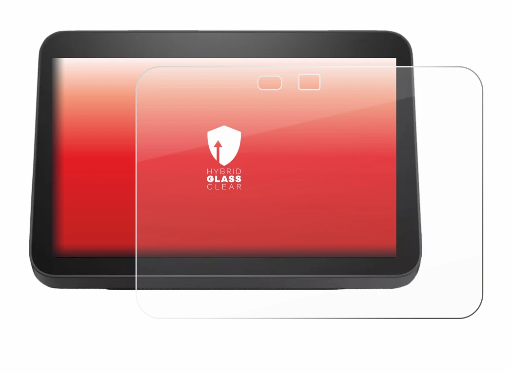 Immagine del dispositivo Amazon Echo Show 8 2023 (3a Gen.) con un'ampia varietà di protezioni per lo schermo.
