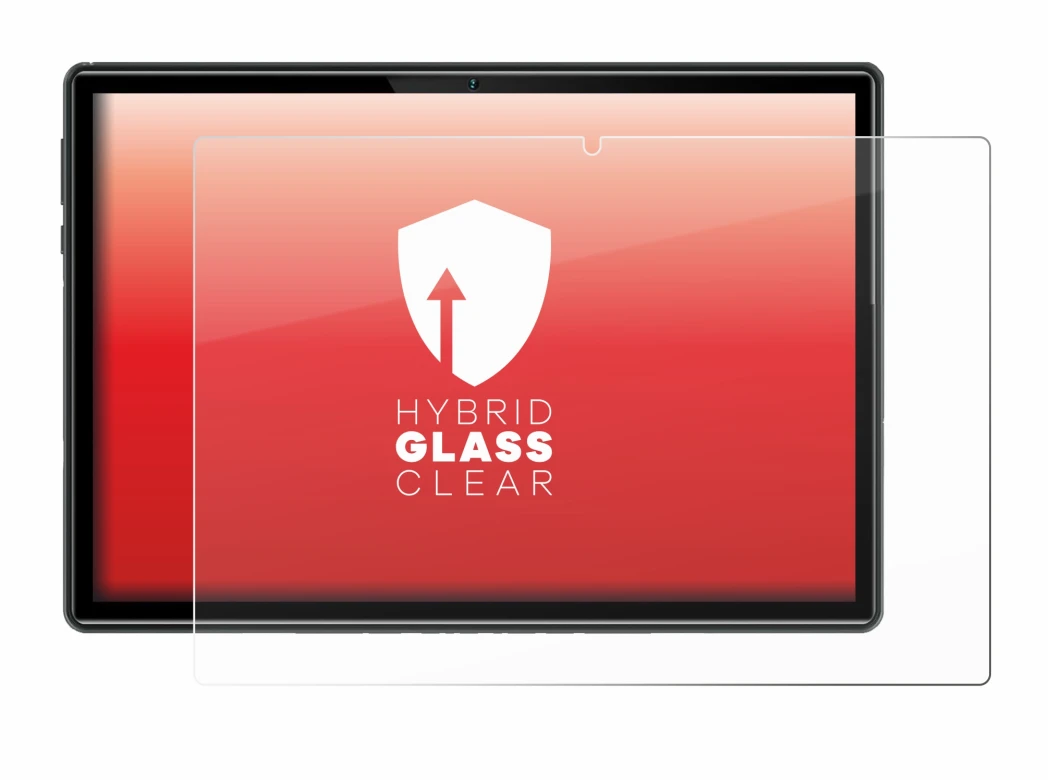 Immagine del dispositivo Doogee U10 con un'ampia varietà di protezioni per lo schermo.