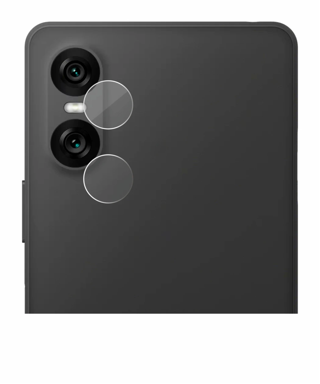 Immagine del dispositivo Sony Xperia 10 VI (SOLO Fotocamera) con un'ampia varietà di protezioni per lo schermo.