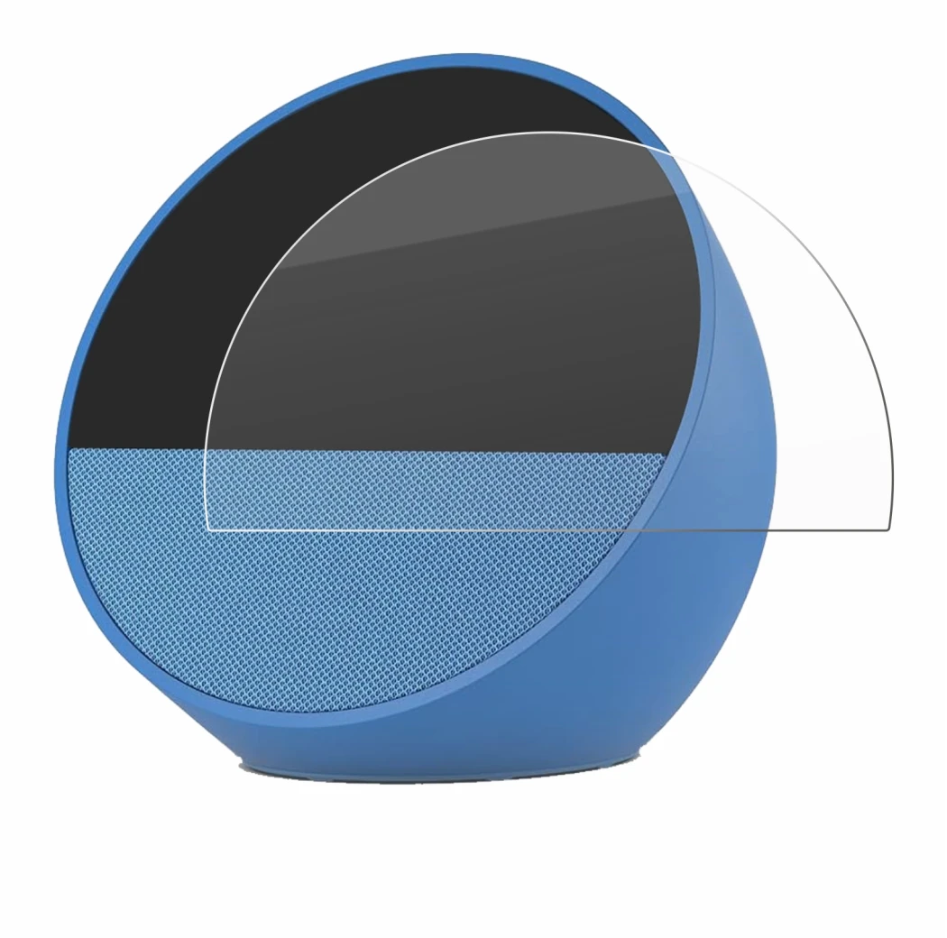 Immagine del dispositivo Amazon Echo Spot 2024 con un'ampia varietà di protezioni per lo schermo.