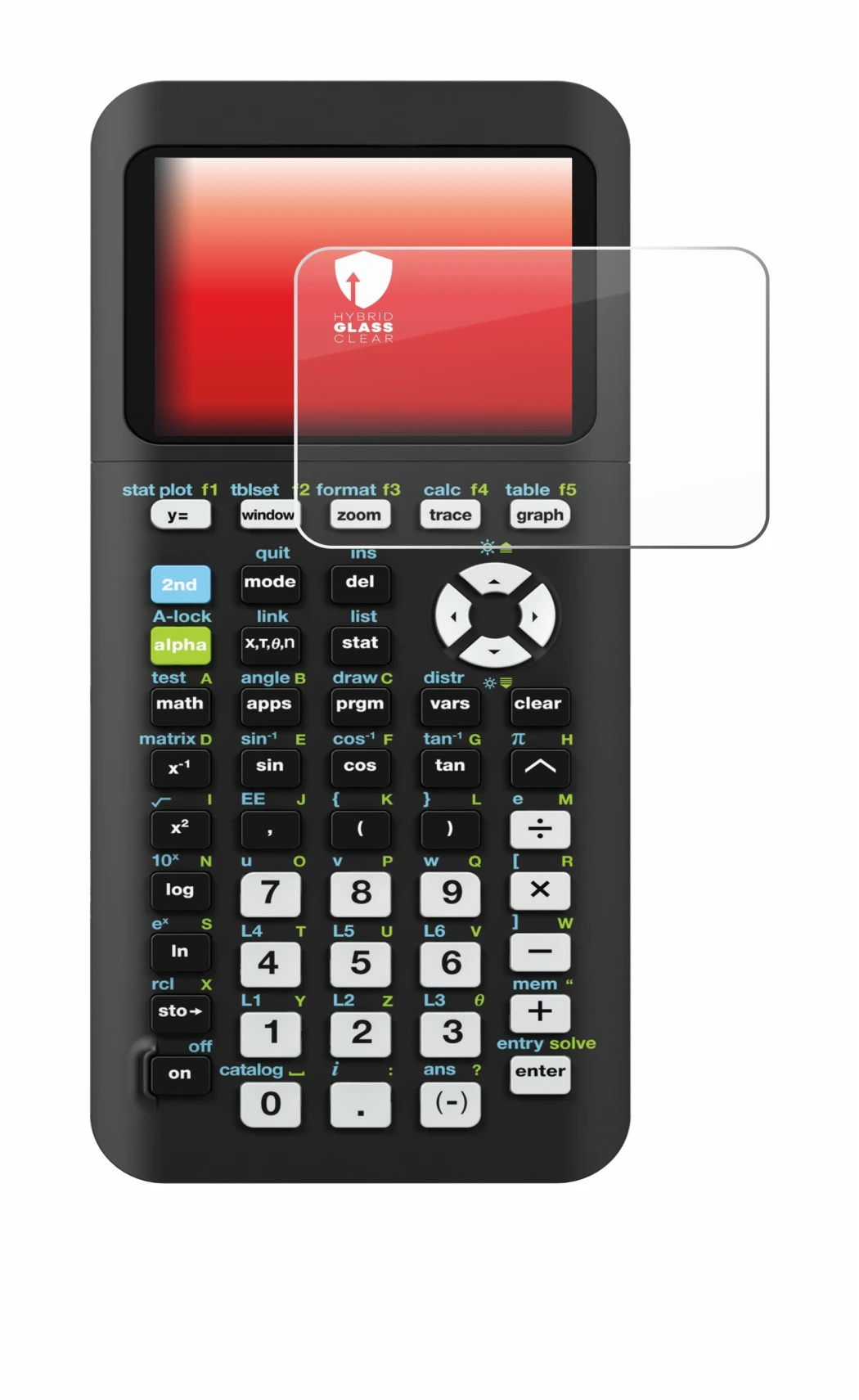 Immagine del dispositivo Texas Instruments TI-84 Plus CE-T Python con un'ampia varietà di protezioni per lo schermo.