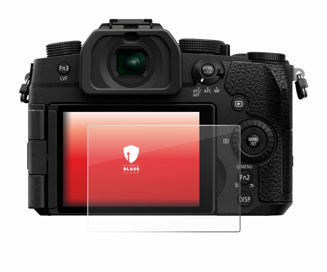 Immagine del dispositivo Panasonic Lumix DC-G97 con un'ampia varietà di protezioni per lo schermo.