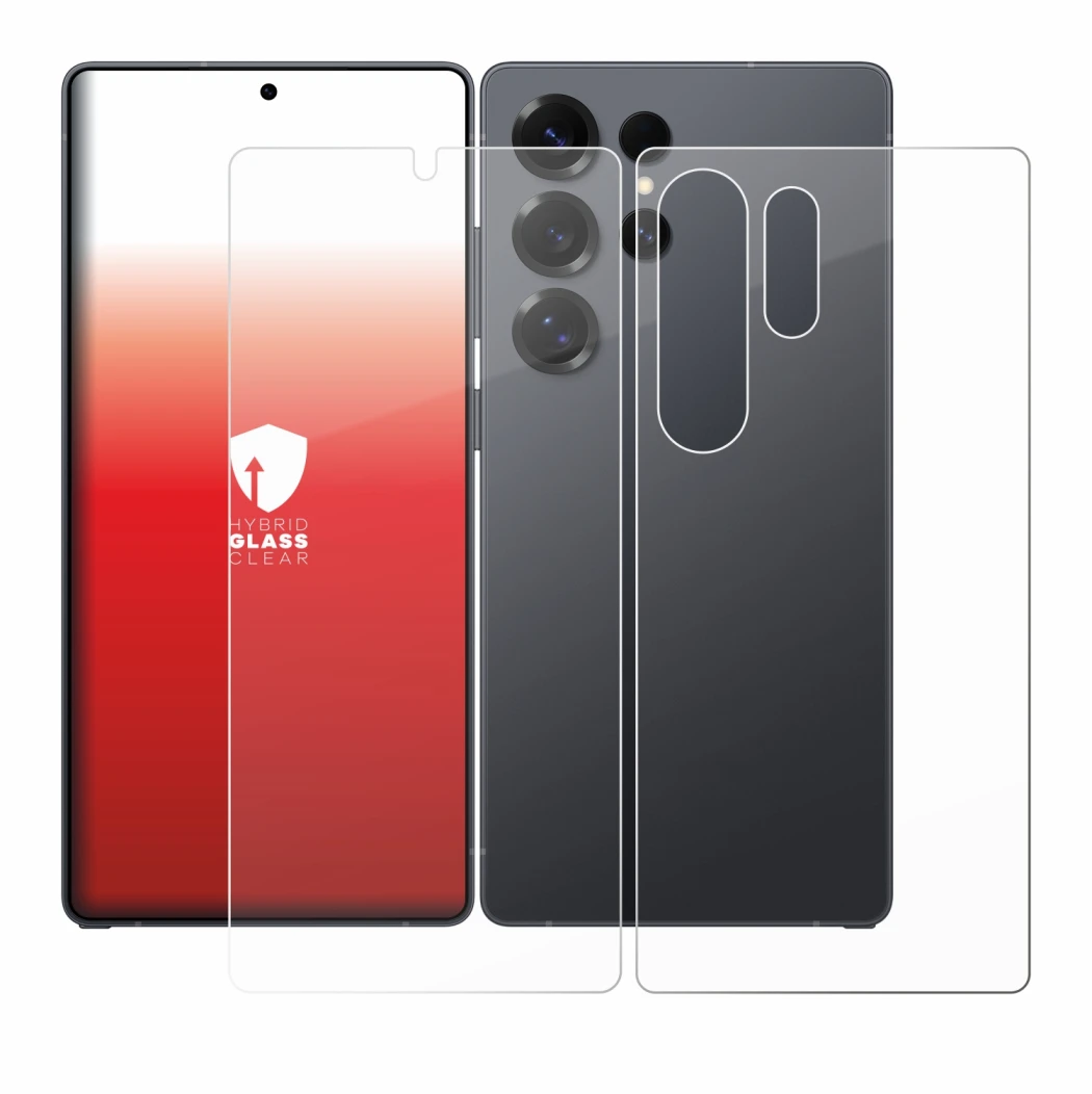 Immagine del dispositivo Samsung Galaxy S25 Ultra Enterprise Edition (Fronte+Retro) con un'ampia varietà di protezioni per lo 