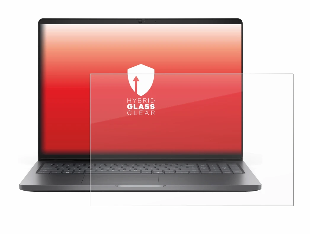 Immagine del dispositivo Dell Pro 16 PC16250 con un'ampia varietà di protezioni per lo schermo.