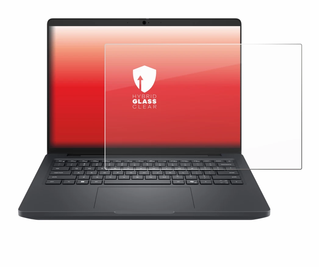 Immagine del dispositivo Dell Pro Max 14 con un'ampia varietà di protezioni per lo schermo.