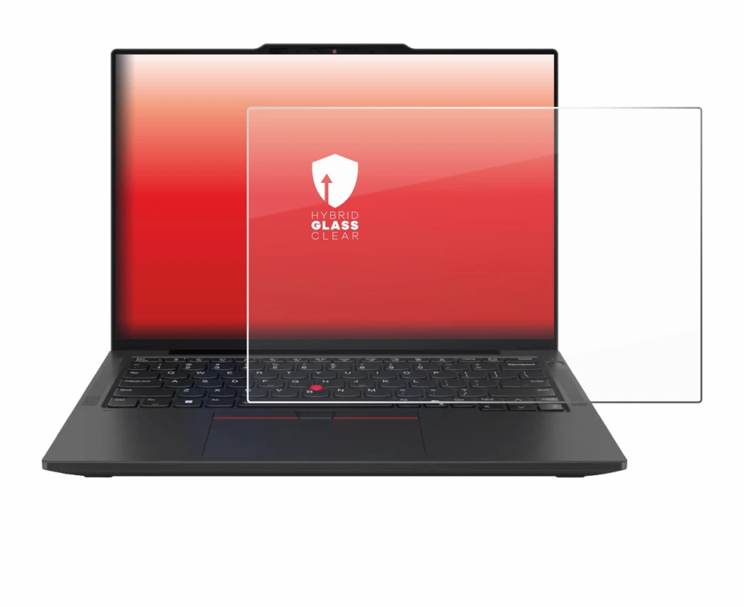Immagine del dispositivo Lenovo ThinkPad X13 Gen 6 con un'ampia varietà di protezioni per lo schermo.