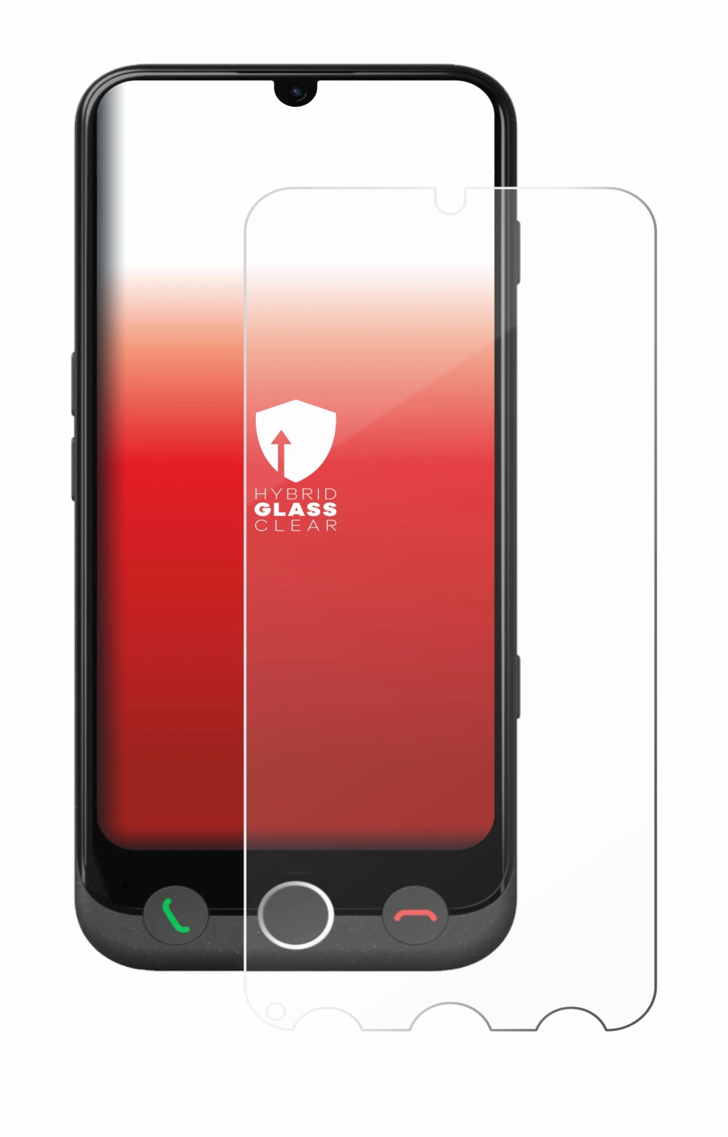 Immagine del dispositivo Doro Aurora A30 con un'ampia varietà di protezioni per lo schermo.