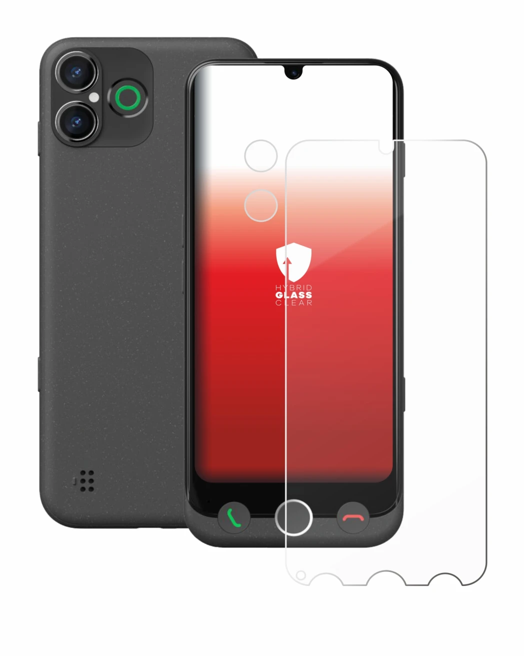 Immagine del dispositivo Doro Aurora A30 (Fronte+Fotocamera) con un'ampia varietà di protezioni per lo schermo.