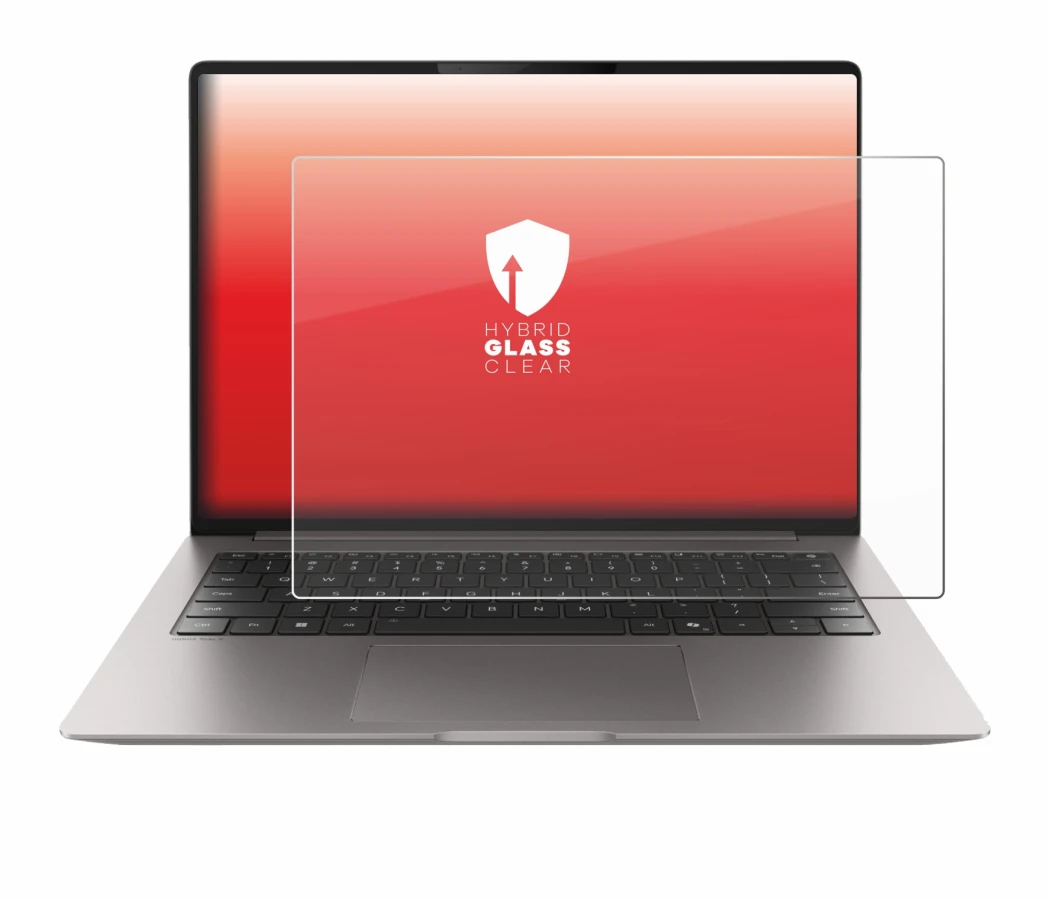 Immagine del dispositivo Honor MagicBook Pro 14 con un'ampia varietà di protezioni per lo schermo.