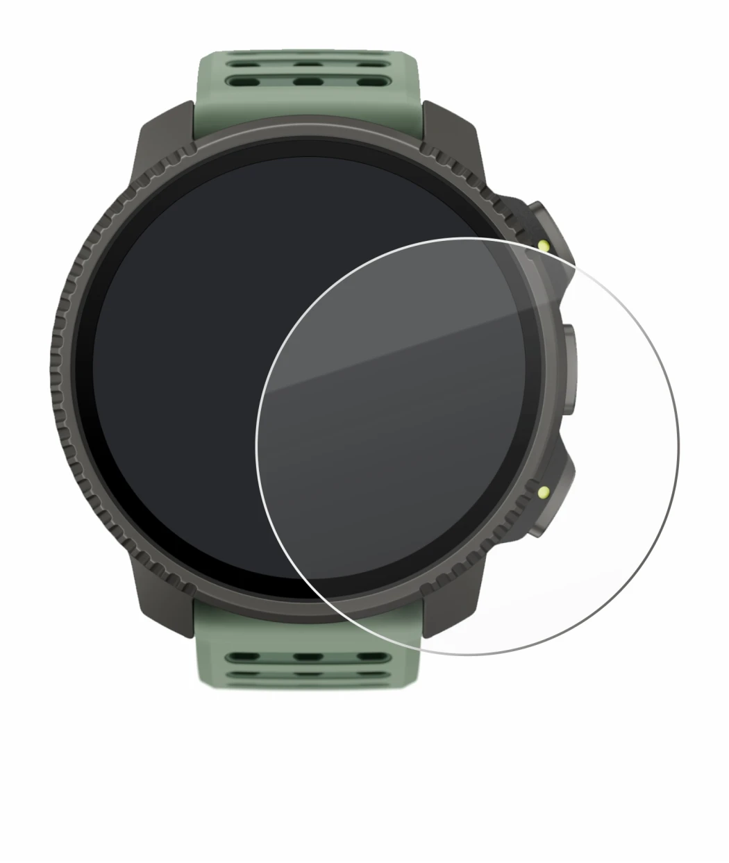 Immagine del dispositivo Suunto Vertical 2 con un'ampia varietà di protezioni per lo schermo.