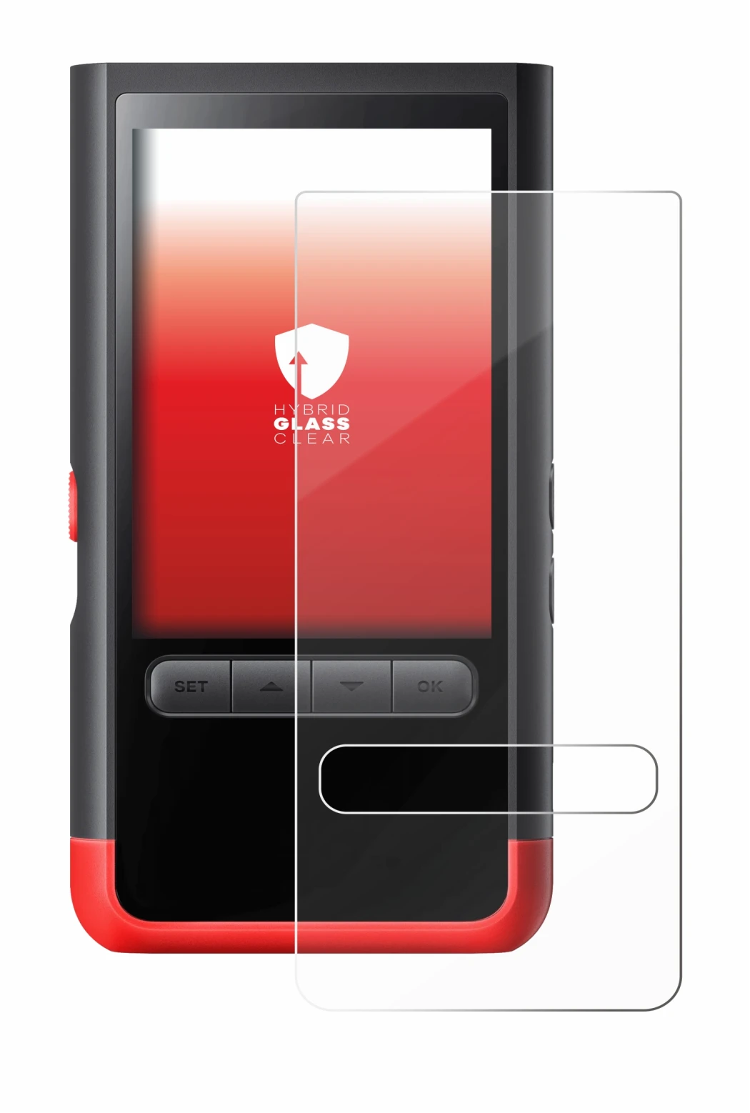 Immagine del dispositivo ThermoMaven P2 con un'ampia varietà di protezioni per lo schermo.