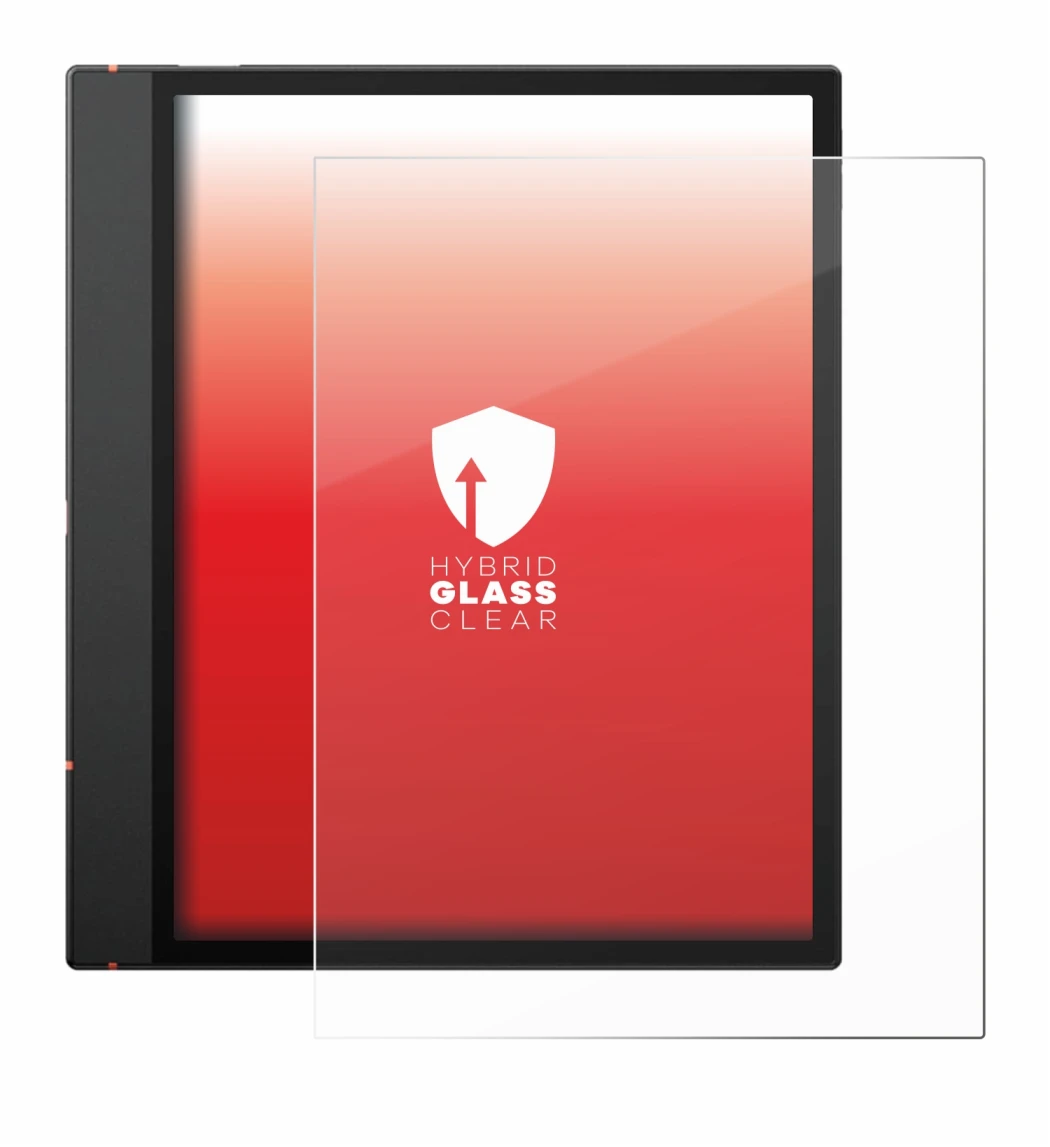 Immagine del dispositivo Boox Note Air 5 C con un'ampia varietà di protezioni per lo schermo.