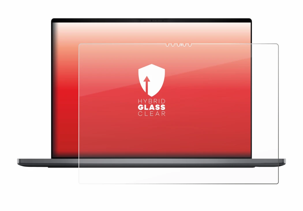 Immagine del dispositivo Dell XPS 16 DA16260 con un'ampia varietà di protezioni per lo schermo.