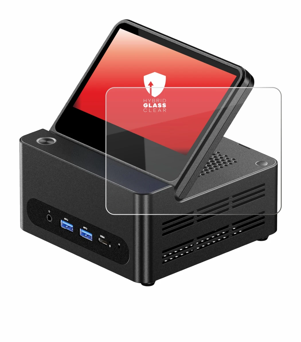 Immagine del dispositivo AOOSTAR ‎G-FLIP H255 con un'ampia varietà di protezioni per lo schermo.