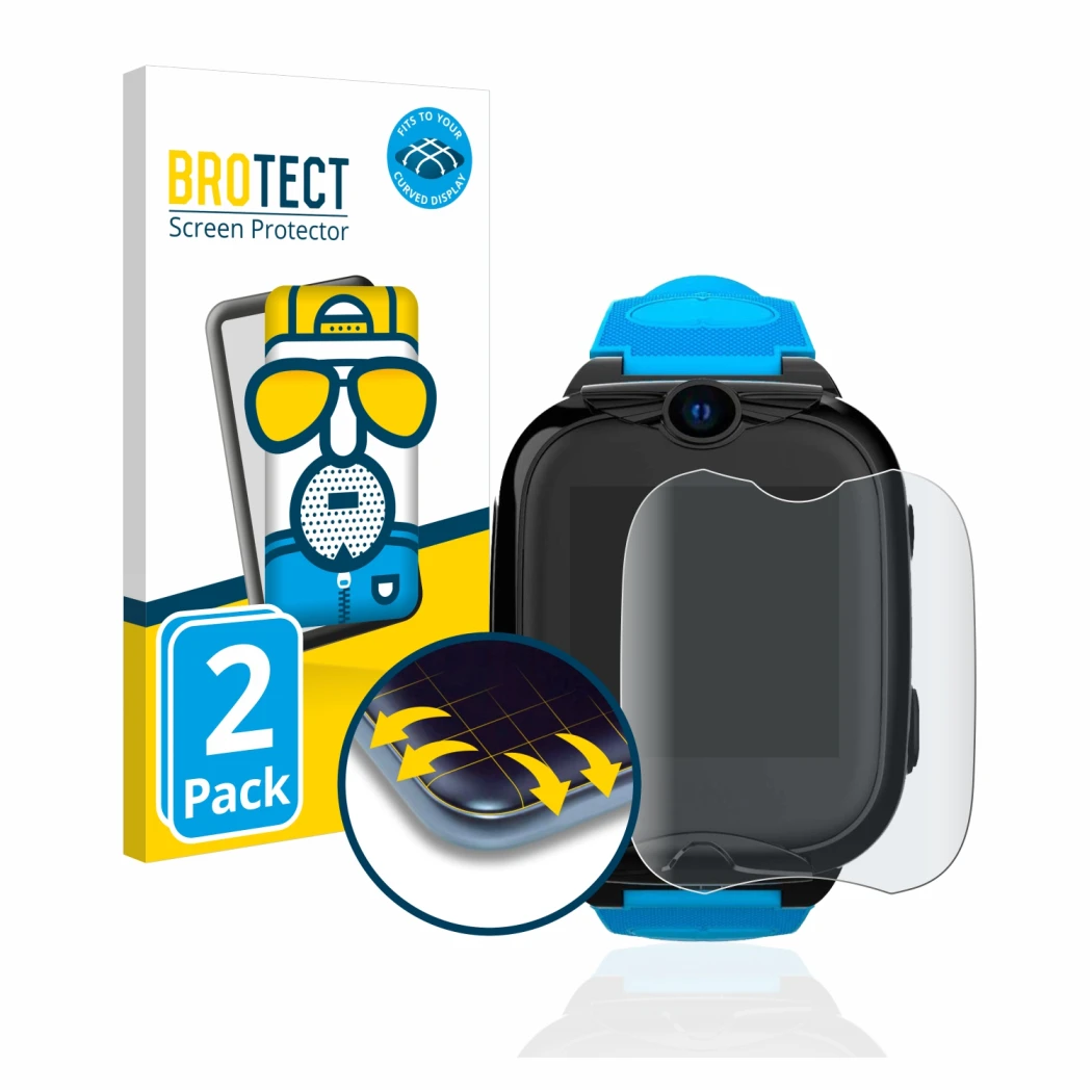 Parte frontale di una confezione del prodotto con il logo del marchio BROTECT. Accanto è raffigurato il dispositivo Xplora XGO