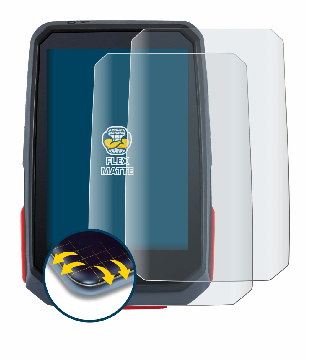 Immagine del dispositivo Sigma ROX 4.0 con un'ampia varietà di protezioni per lo schermo.