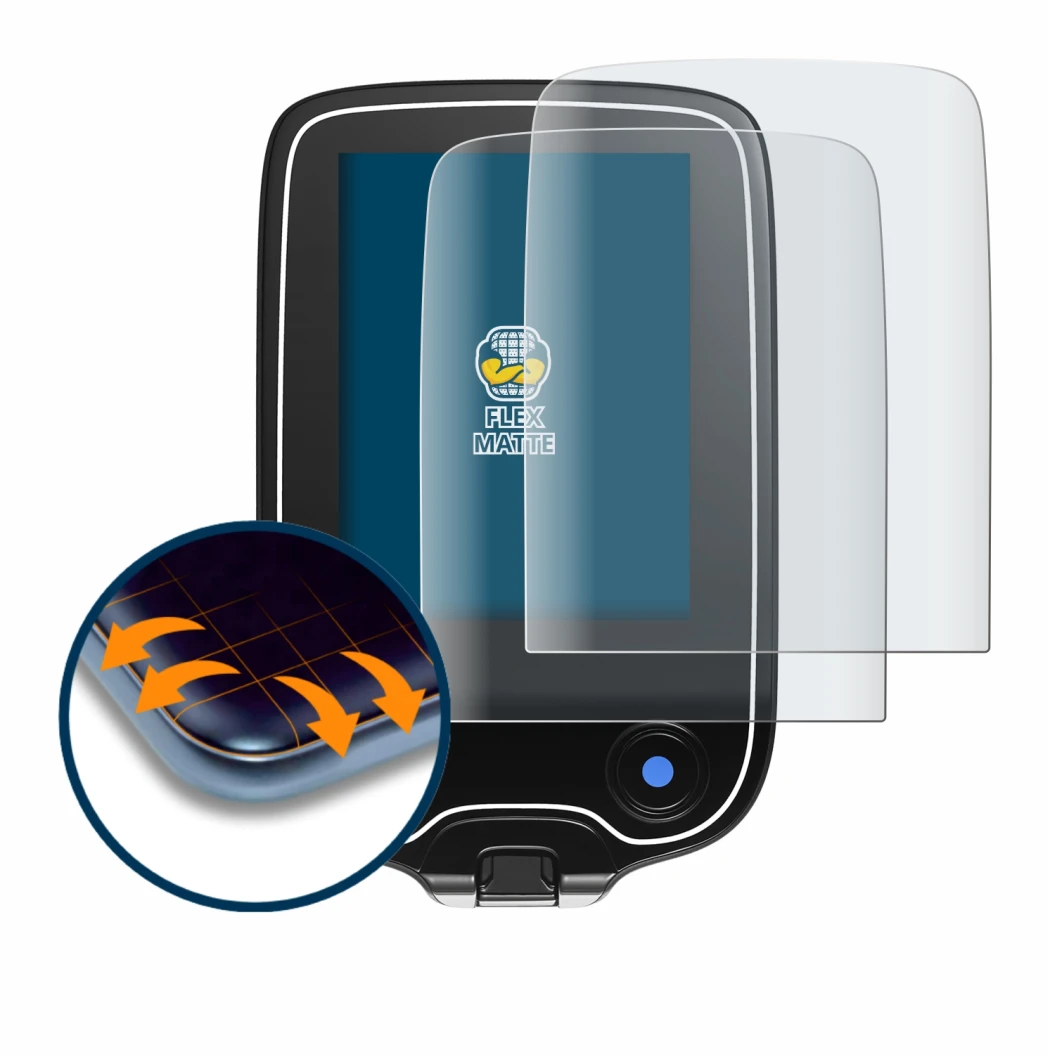 Immagine del dispositivo Freestyle Libre 3 con un'ampia varietà di protezioni per lo schermo.