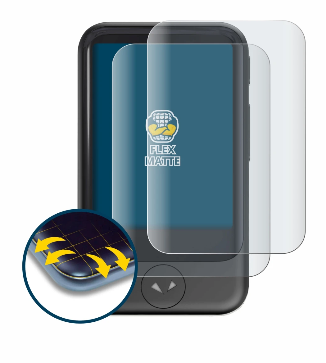 Immagine del dispositivo Pocketalk S con un'ampia varietà di protezioni per lo schermo.