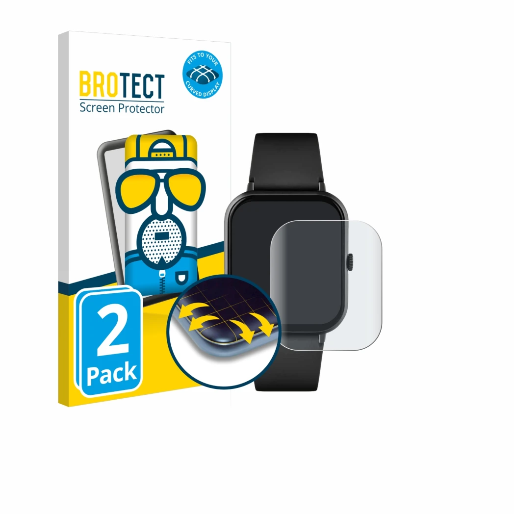 Parte frontale di una confezione del prodotto con il logo del marchio BROTECT. Accanto è raffigurato il dispositivo Reflex Act