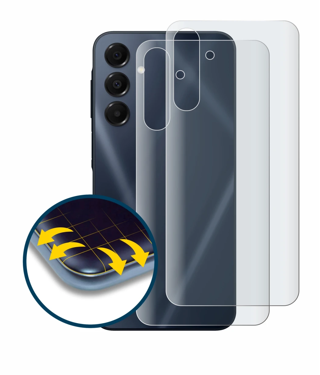 Immagine del dispositivo Samsung Galaxy A16 5G (Posteriore) con un'ampia varietà di protezioni per lo schermo.